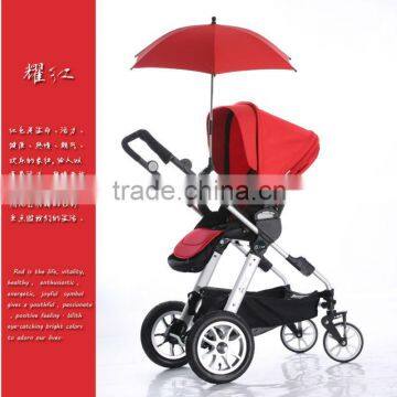 16 inch fashion manually beautiful safety portable anti-uv cute flouncing design baby car umbrella