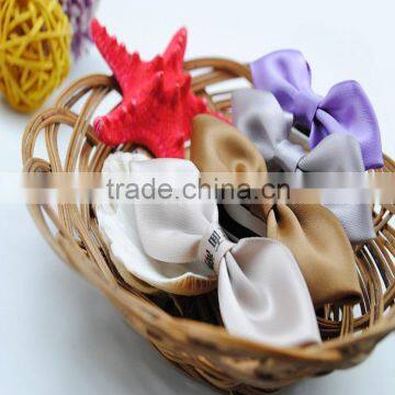 Red Polyester Ribbon Bow With Loop for Bottle Decoration photo-5