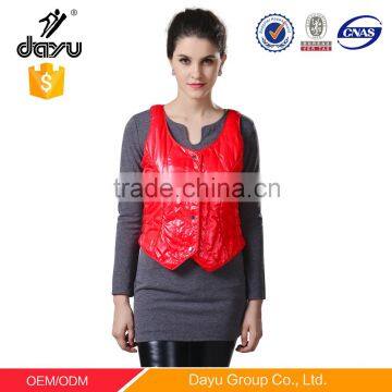 OEM woman's mens vest wholesale Shining winter vests clothes quilting waistcoat sleeveless custom down vest