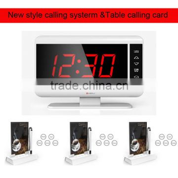 2015 New model restaurant service table calling system waiter call button Popular & Waterproof Wireless Waiter Call Button