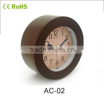 Best price wooden table clock for promotional gift fashion wooden table clock