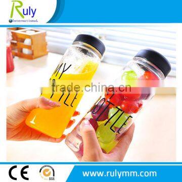 Tritain BPA free plastic drinking bottles for juice/milk/fresh fruit