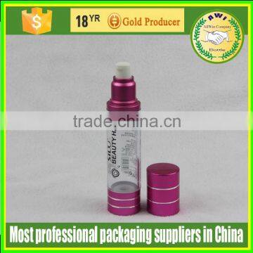 On sale airless bottle pink dispenser airless bottle packaging