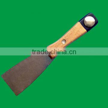 Scraper with wooden handle