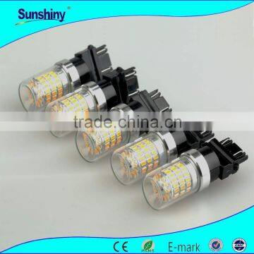 7443 w21/5w car bulb 66smd 25w automatic turn off light sensor switch