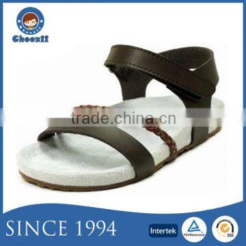 Guangzhou Sandals Supplier Wearing Genuine Leather Girls Rope Sandals