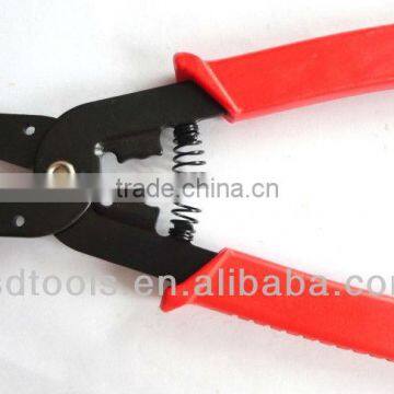 Wire stripper and cutter multi function application pliers tool with automatic rebound spring (LS-1041)