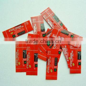 PVC JACKET OF DRY CELL BATTERY