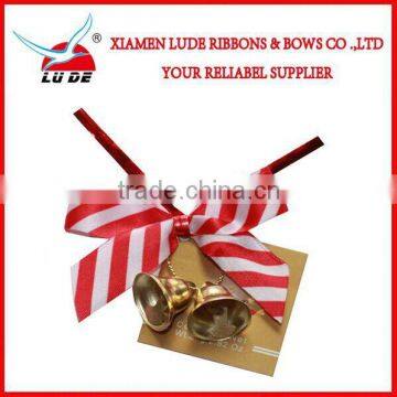 2015 custom ribbon bow with twist tie for wine bottle