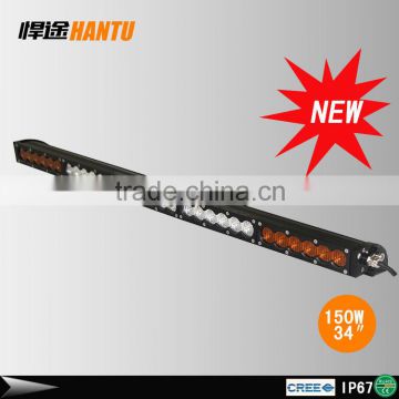 New design 32inch 150W amber led strobe light bars super slim amber led strobe lights 12v led offroad driving light