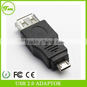 USB A 2.0 female to Micro USB B male Connector Adapter