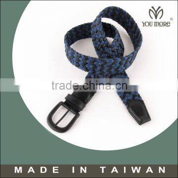 New Produce Purple Cotton Brown Leather Weave Belt for Man photo-2