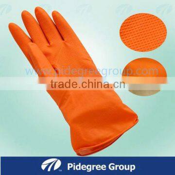 Top Quality 12" Flocklined Household Rubber Gloves / Rubber Household Gloves