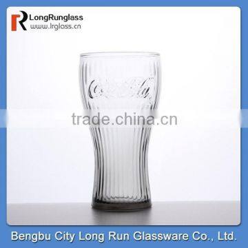 LongRun352ml High Beer Drinkware World Cup Glass mould embossed logo coca drink hot sale glassware cup