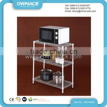 Convenient Kitchen Organization Metal Chrome Storage Wire Shelf