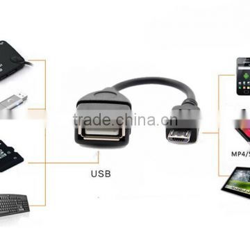 Micro USB 2.0 A Female to B Male Converter OTG Adapter Cable / OTg Data Transfer / OTG data cable