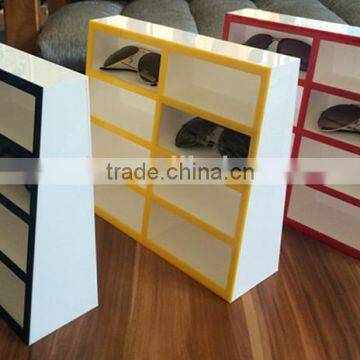 new products customized colourful acrylic glasses storage cases wholesale