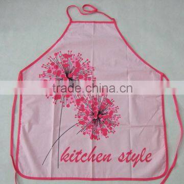 silk screen pigment printing cotton bib apron with letter design