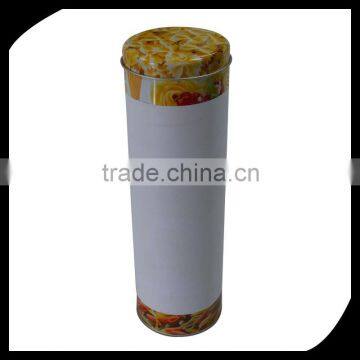 Round shape Tin Box for Food Packing Noodle Tin Box/big oval noodle pasta tin box/Metal noodle packaging tin box