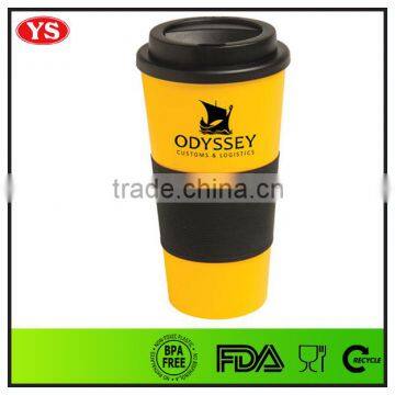 Eco-friendly 450 ml Plastic Starbucks Coffee Cup Mug With Leak Proof Lid