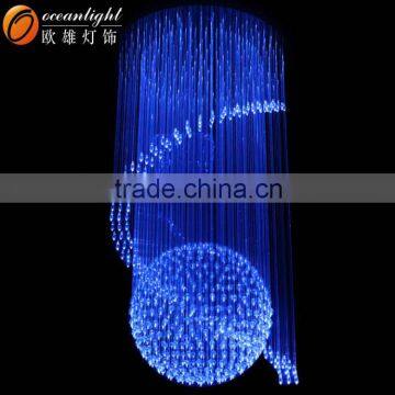 optic fiber sprial hotel lighting led christmas optic lights OM951