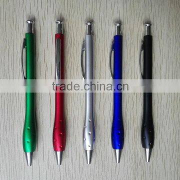 Most Wanted Products Pad Printing Green, Red, Silver, Blue, Black Hot Sale Recycling Plastic Pen
