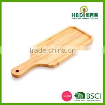 High Quality Wood Food Serving Plate With Handle Wholesale photo-3