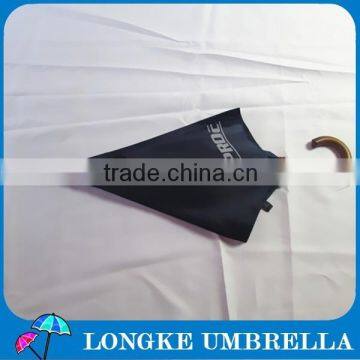 23" Navy Blue Wooden Umbrella for Advertising photo-2