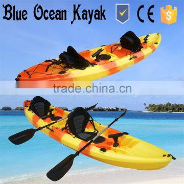 2015 hot sale Blue Ocean double fishing kayak/double fishing kayak on ocean/double fishing kayak for tour