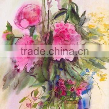 Beautiful watercolor painting flower