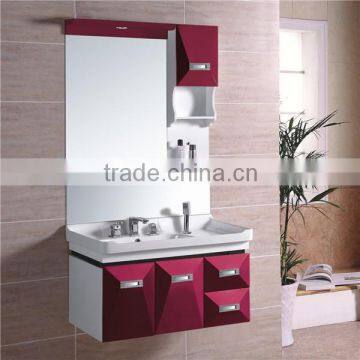 Luxury homes modern furniture red bathroom vanity