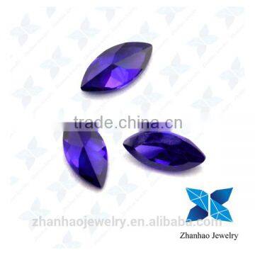 Wholesale sapphire 113# blue marquise synthetic spinel gemstone