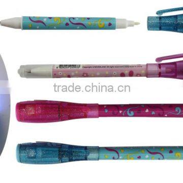 hot-selling UV light invisible ink pen and ball pen ideal for promotion