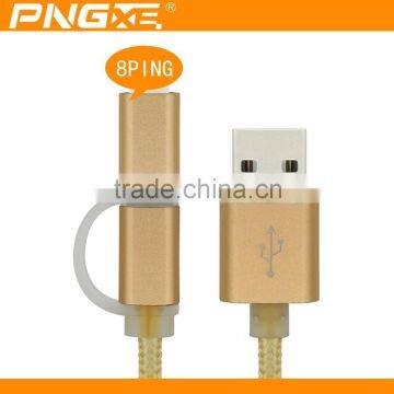 2016 PNGXE Latest Fast Charging Usb Charger Cable for Iphone6 and for Samsung S6 2 in 1 Usb Cable photo-4