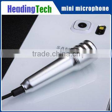 2nd generation mini microphone for Apple and Android mobile phone karaoke, built-in 2 in 1 cable, no need extra cable
