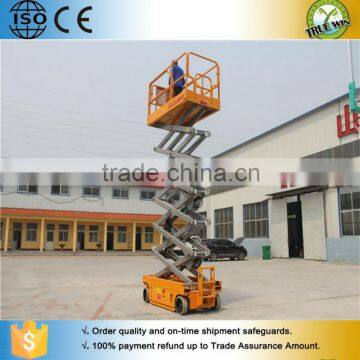 Small elevators for homes self propelled scissor lift platform