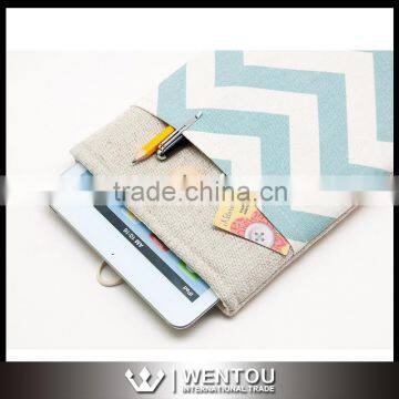 Personalized Button Closure Chevron Pad Case