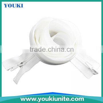 7# Woven Tape Nylon Zipper Open-end With Two Way Double Slider Auto Lock YKN-2020