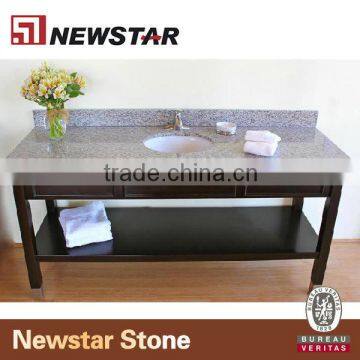 Newstar prefab bathroom vanity base with stone top