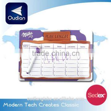 OEM Custom Foldable Magnetic Board Coated Paper Calendar Magnet