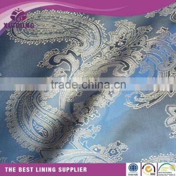 Wholesale hot sale polyester viscose jacquard lining fabric for clothing