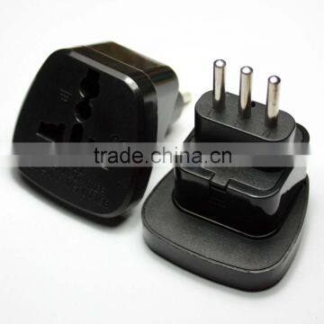 Plug with socket type Italy 3 pin plug travel adapter 220v 230v 240v voltage converter