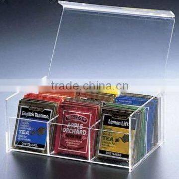 Acrylic Tea Bag 6 Compartment Box