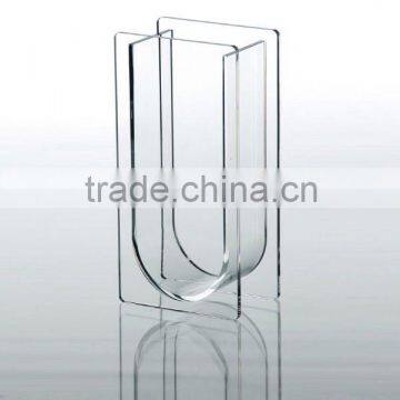 U Shaped Acrylic Glass Vases