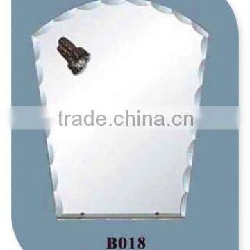 hot selling irregular bathroom silver mirror with light