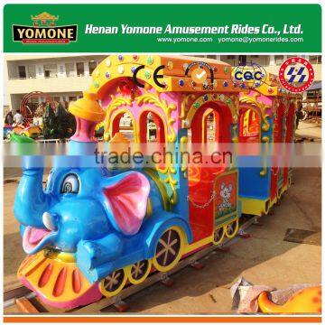 Electric Train for Kids Games Amusement Park Rides Elephant Track Train for Sale