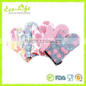 Silicone Heat Resistant Gloves With Cotton Lining Use in Household photo-6