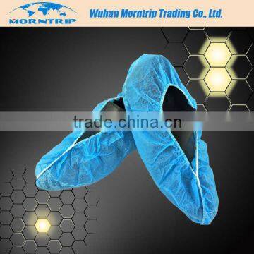 Cleanroom Nonwoven Disposable Blue Nonwoven Pe Shoe Cover