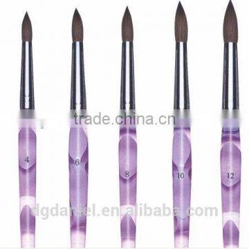 2016 newly Hot selling 5pcs Acrylic Disposable Nail art brush