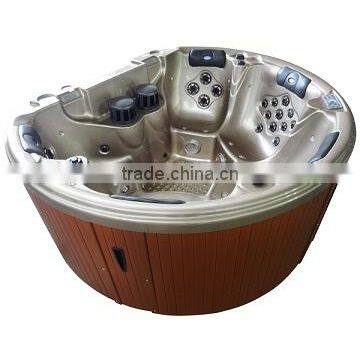 5 People Wholesale Promotonal Free Enjoy Outdoor Semi-circle Spa With LED Lights